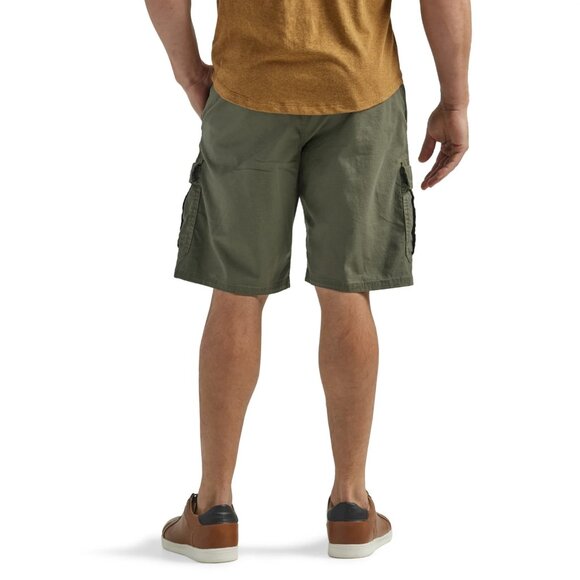 Wrangler Men's and Big Men's Stretch Cargo Shorts, Size 44, Relaxed Fit, Green - Picture 2 of 5